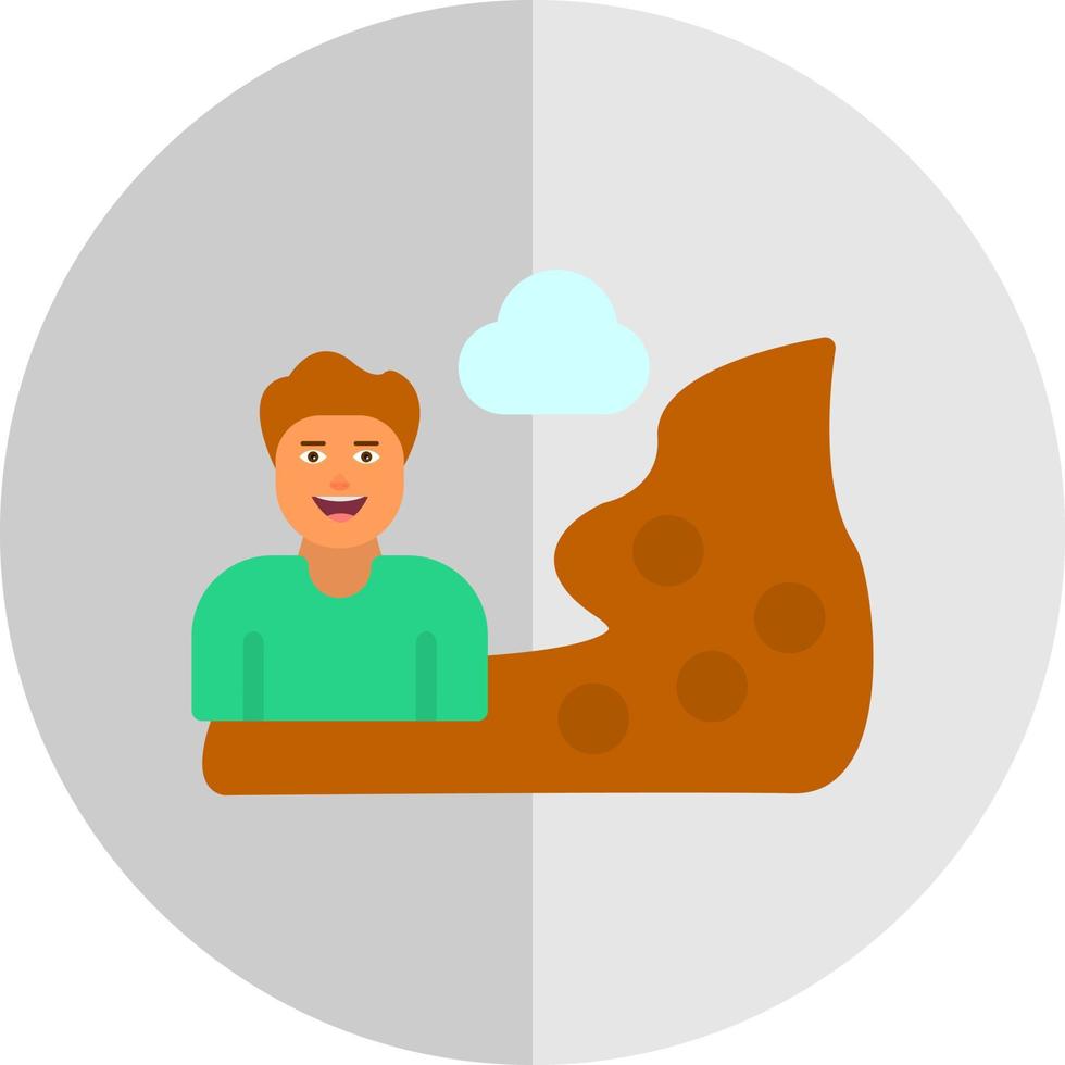 Hiker Vector Icon Design