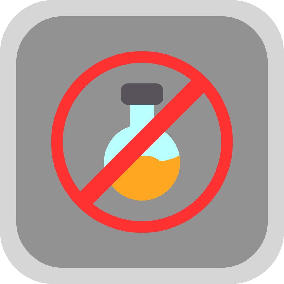 No Chemical Vector Icon Design