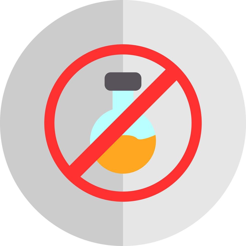 No Chemical Vector Icon Design