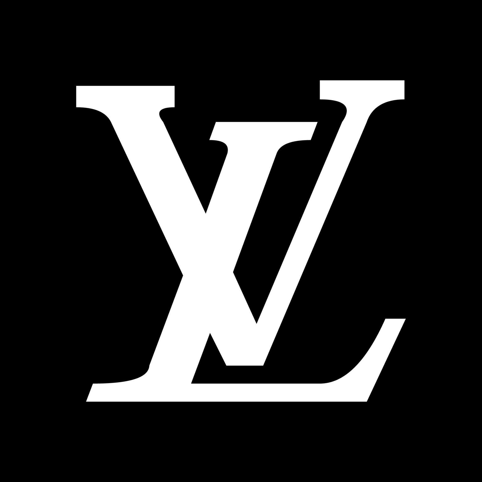 Louis Vuitton Logo - Louis Vuitton Icon on Black Background 21059823 ...