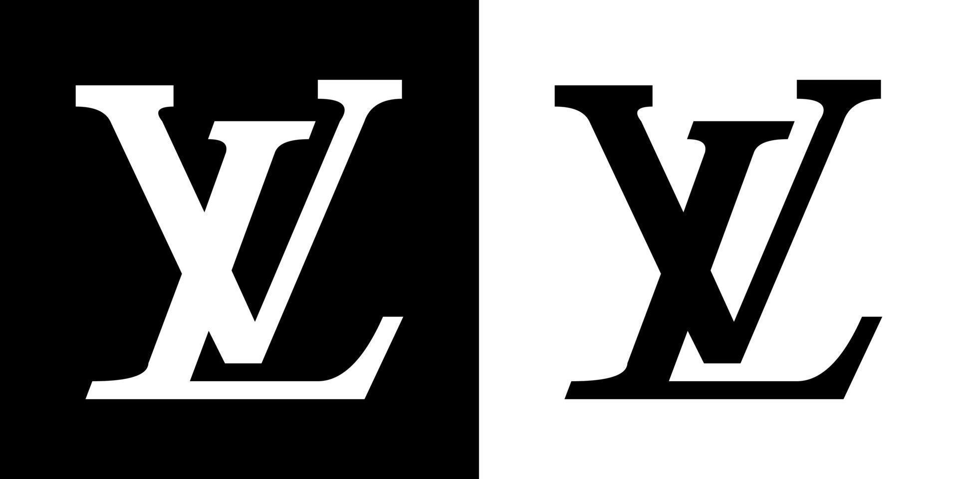 Louis Vuitton Logo - Louis Vuitton Icon on White and Black Background  21059828 Vector Art at Vecteezy