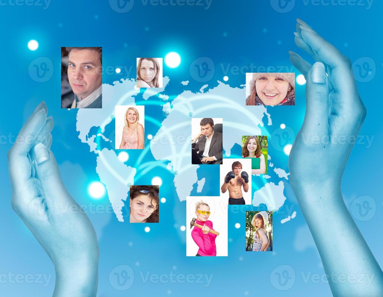 Social network concept photo