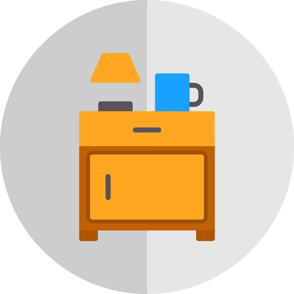 Bedside Table Vector Icon Design