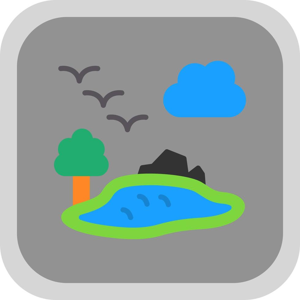 Lake Vector Icon Design
