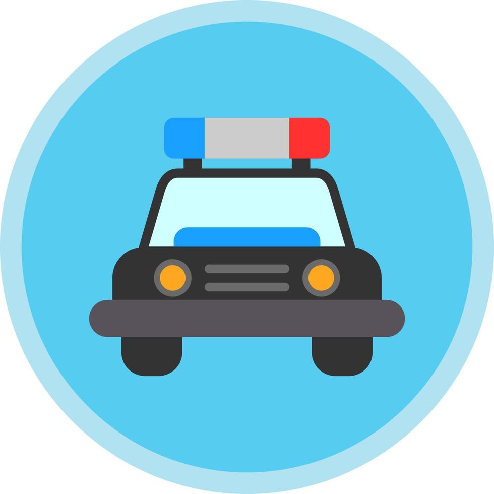 Police Car Vector Icon Design