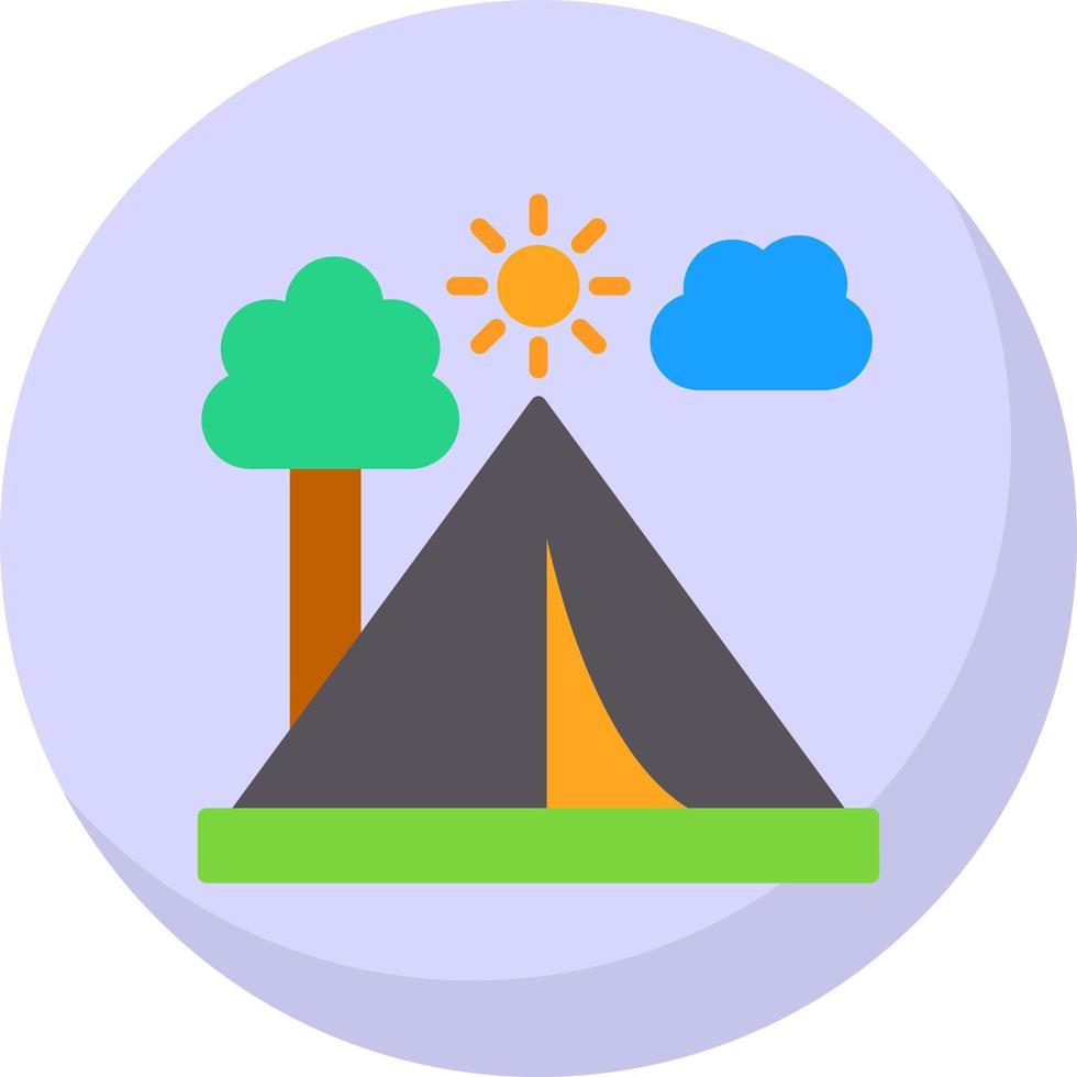 Tent Vector Icon Design