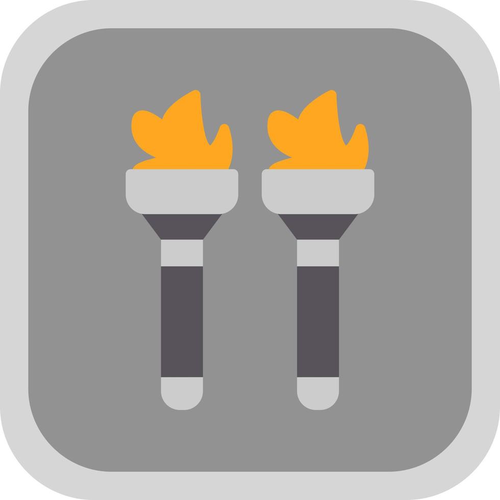 Flambeaux Vector Icon Design