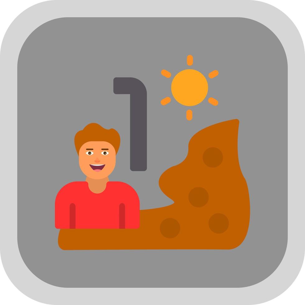 Hiker Vector Icon Design