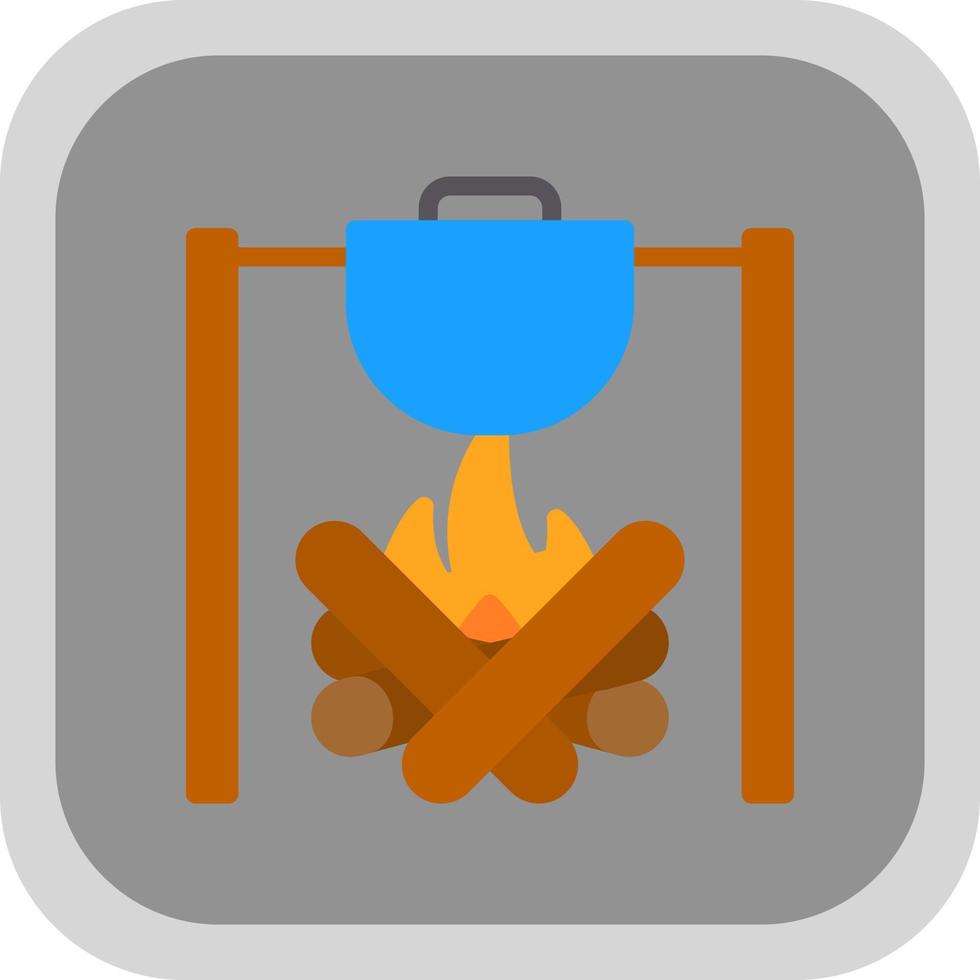 Outdoor Meal Vector Icon Design