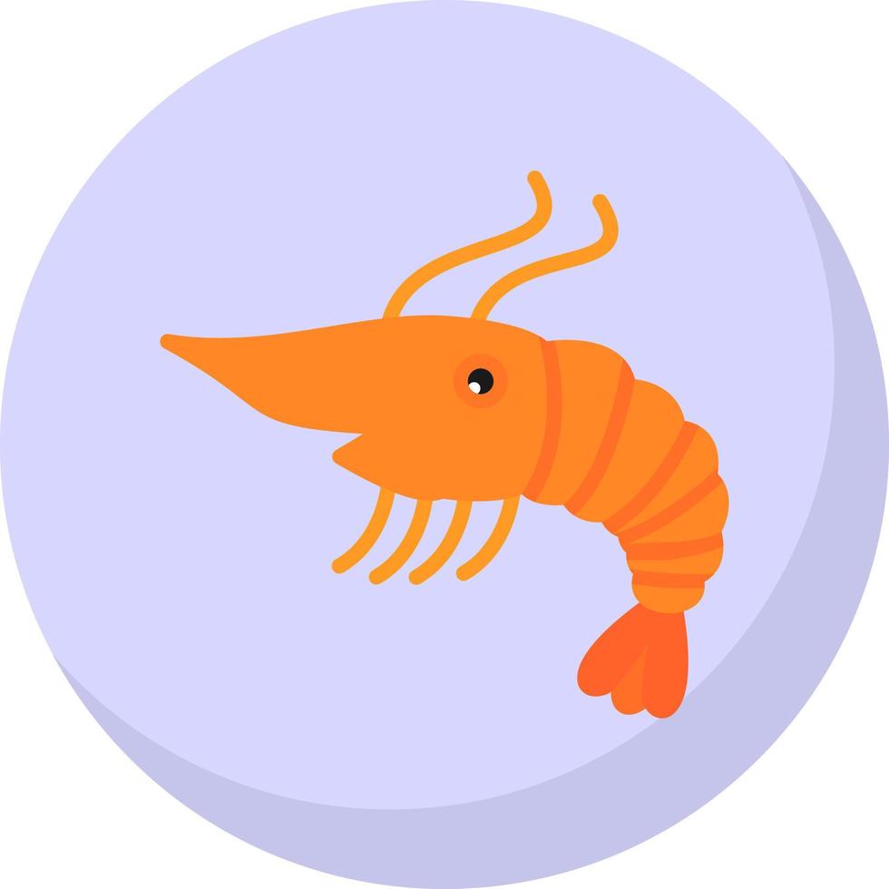 diseño de icono de vector de camarones