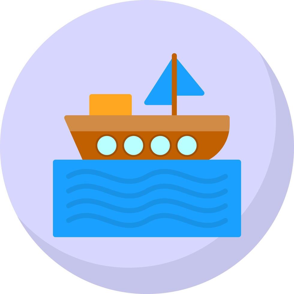 Boat Vector Icon Design