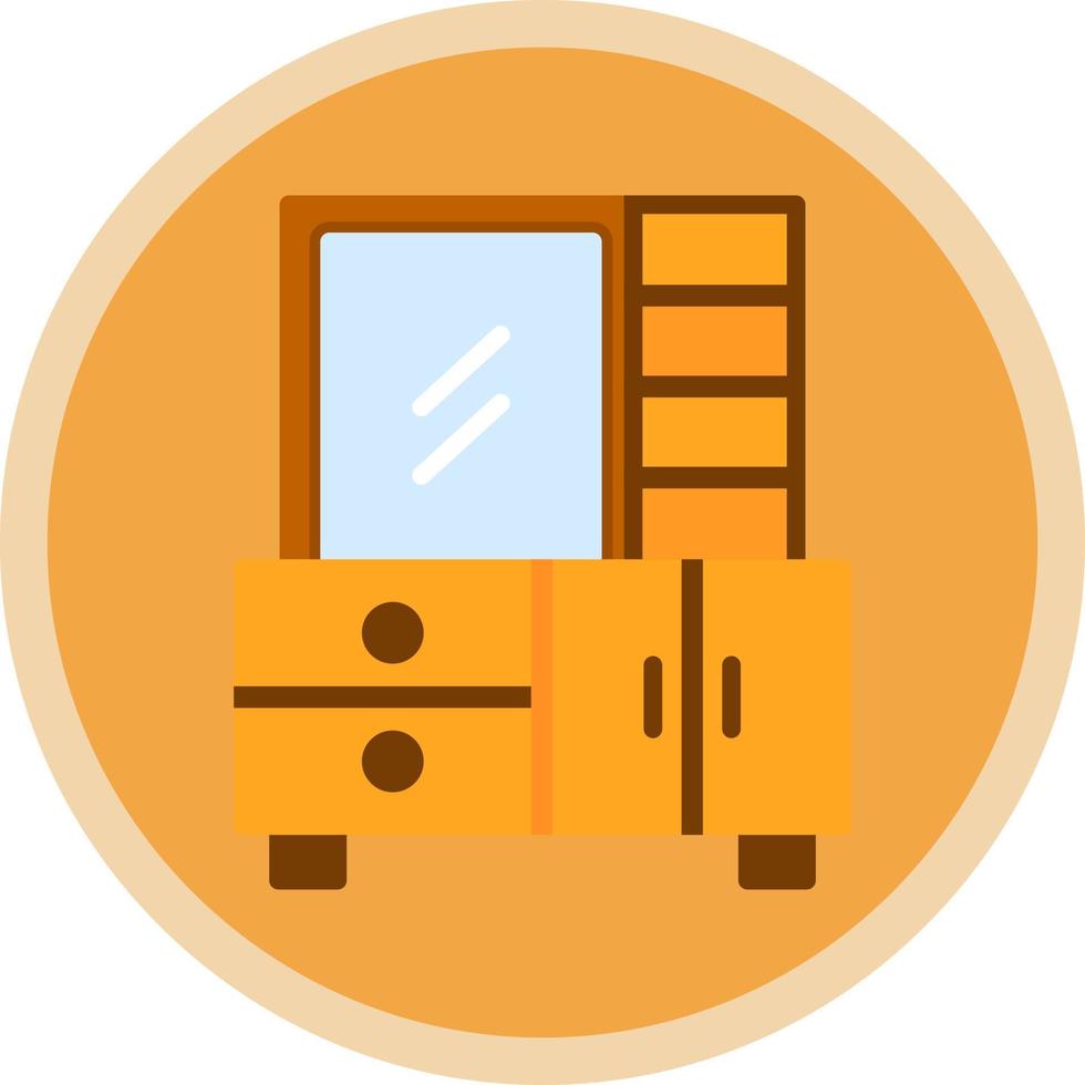 Dressing Table Vector Icon Design