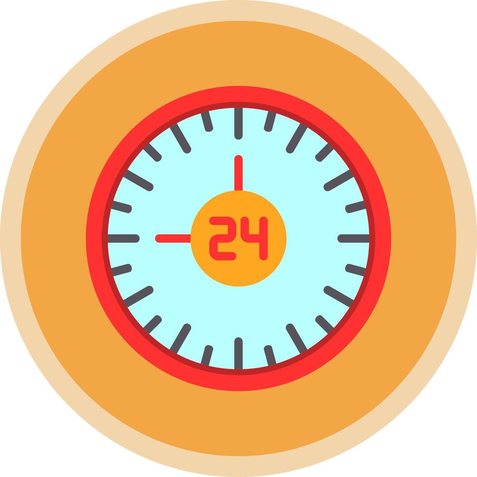 diseño de icono de vector de 24 horas