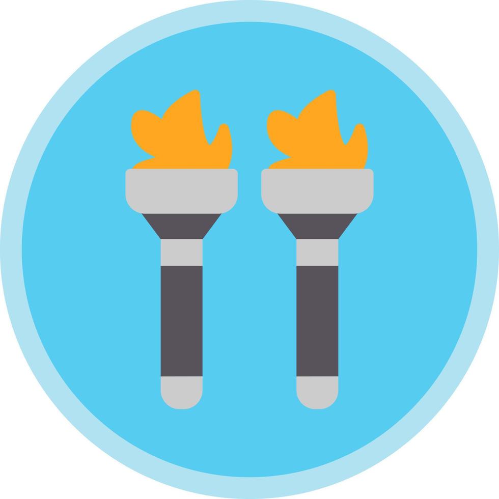 Flambeaux Vector Icon Design