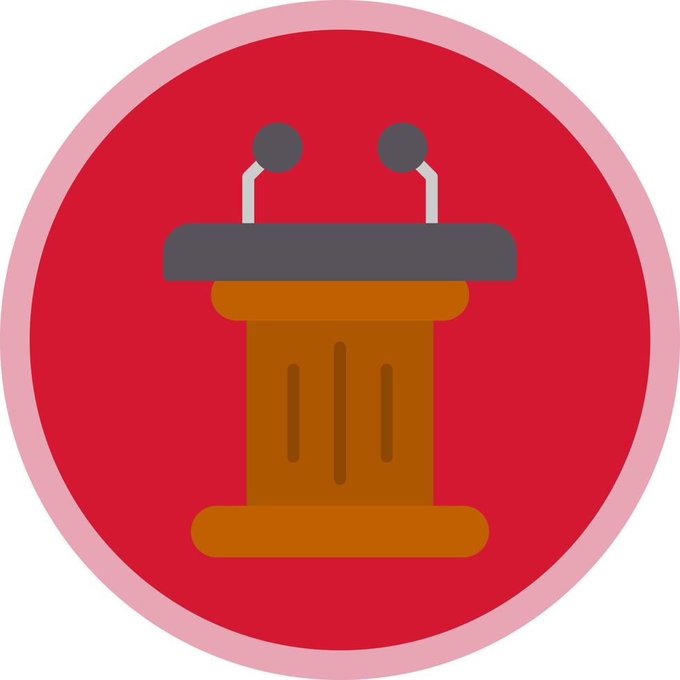 Tribune Vector Icon Design