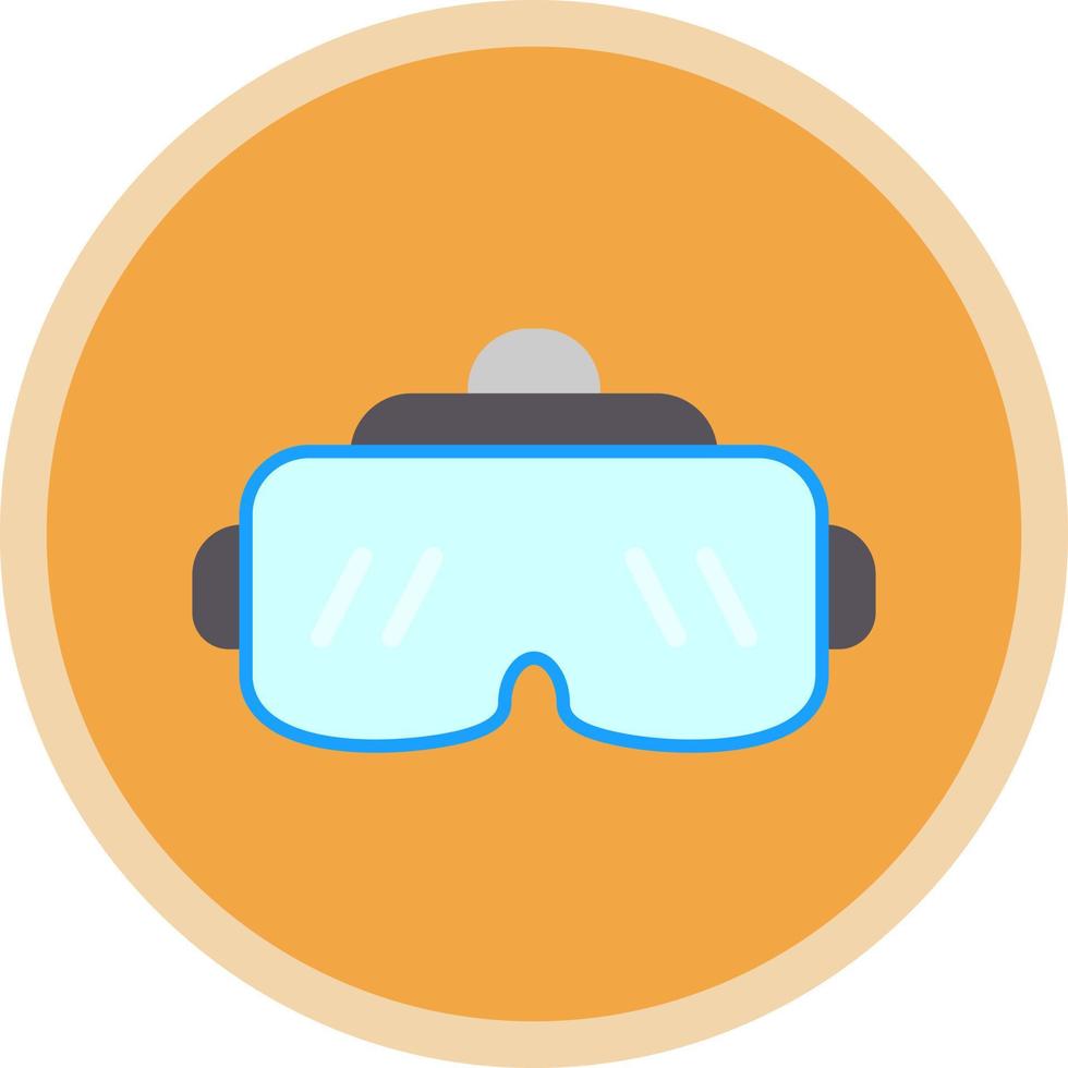 diseño de icono de vector de gafas vr