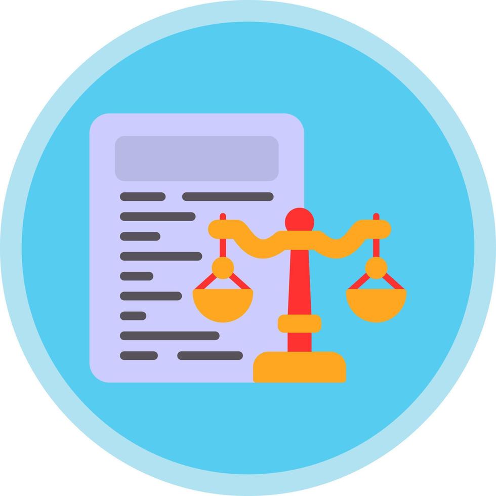 Law Vector Icon Design