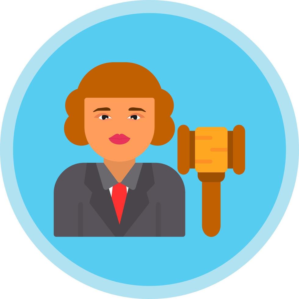 Judge Vector Icon Design