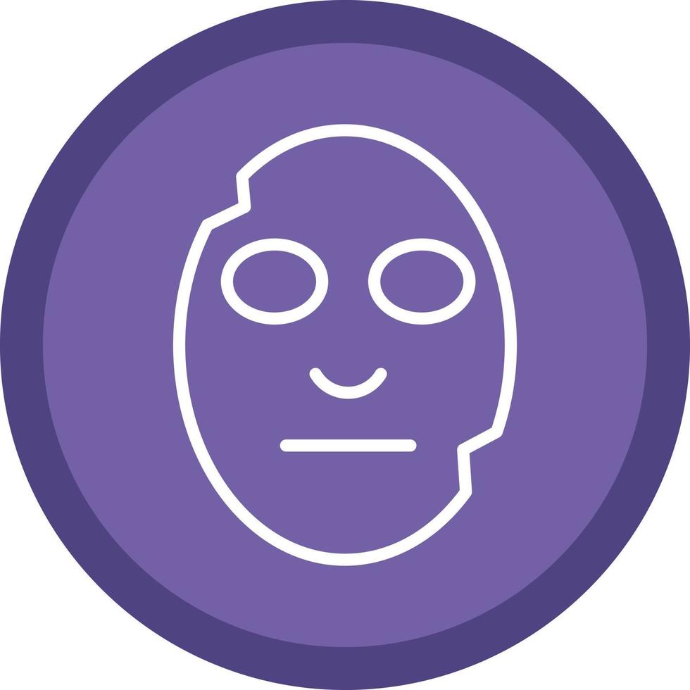 Face Mask Vector Icon Design