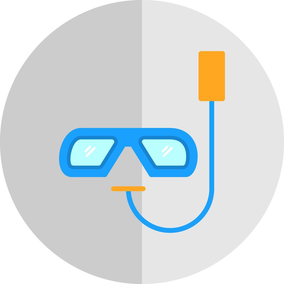 diseño de icono de vector de snorkel