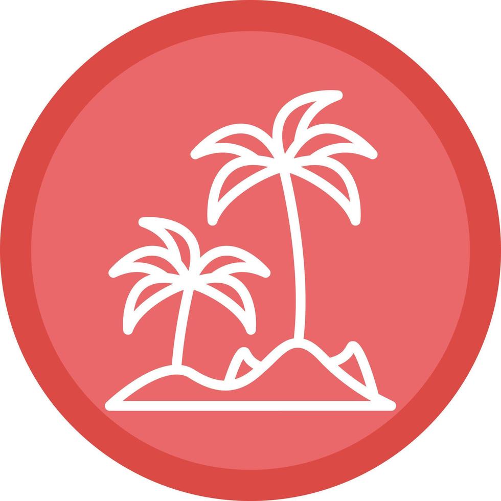 diseño de icono de vector de isla