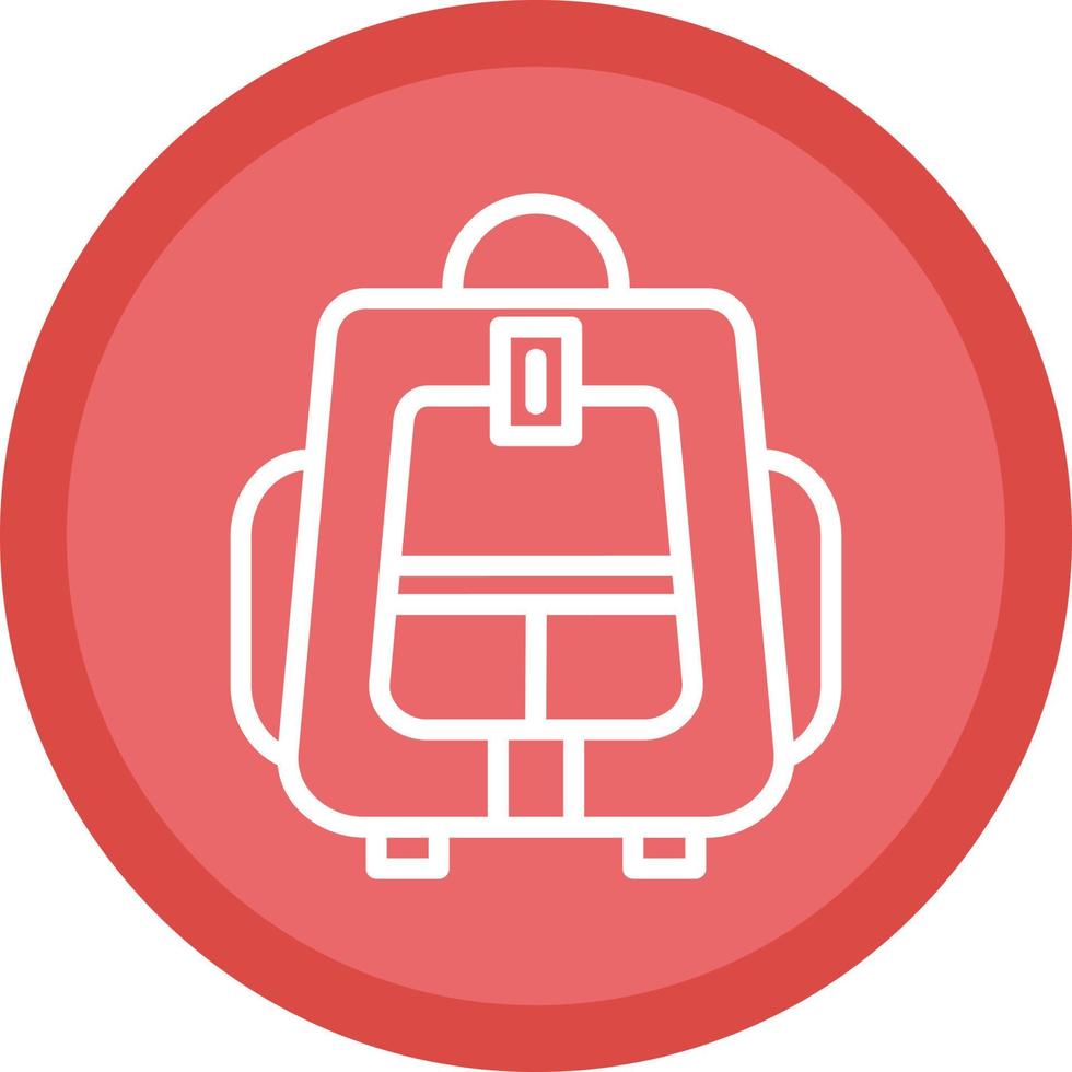Backpacker Vector Icon Design