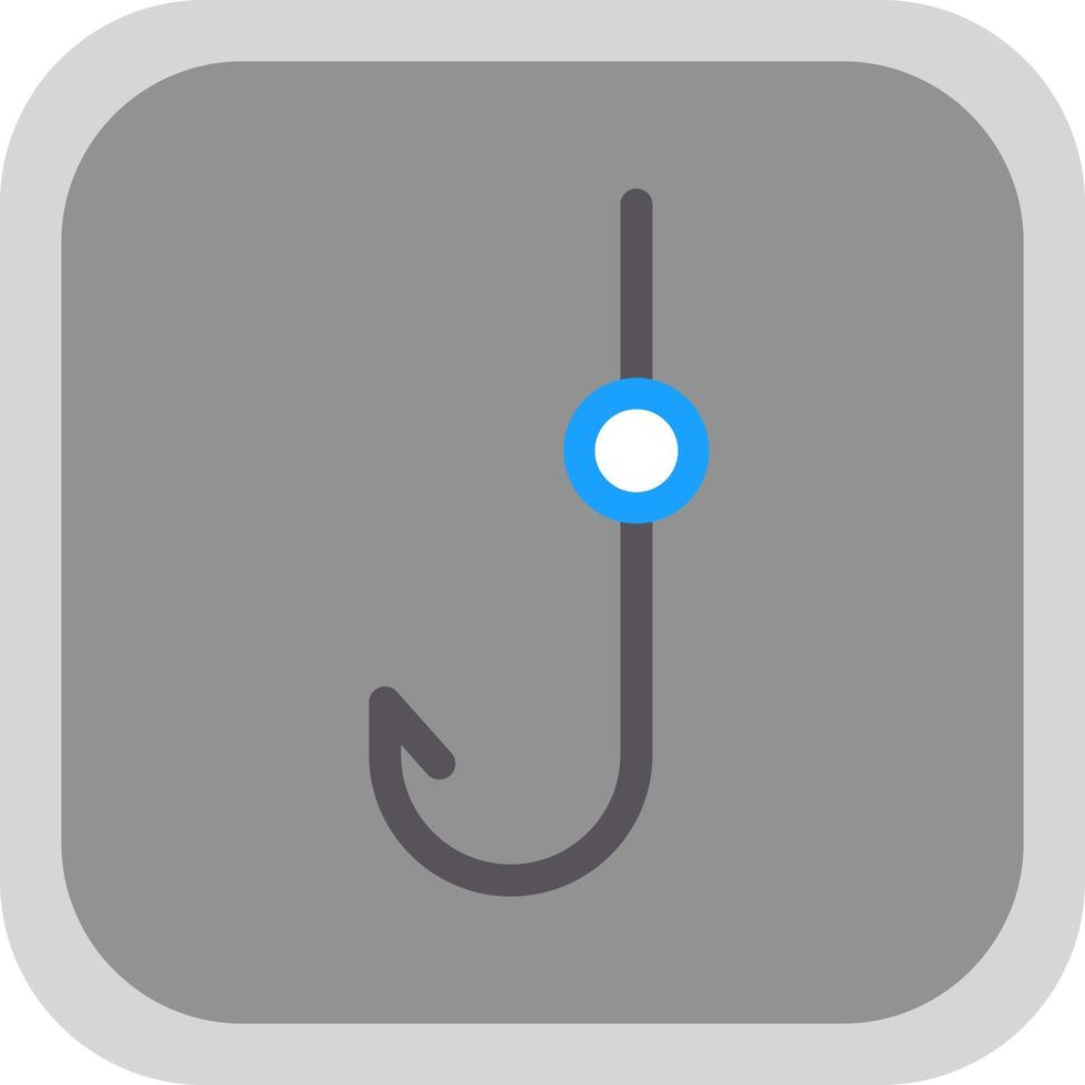 Fishing Hook Vector Icon Design