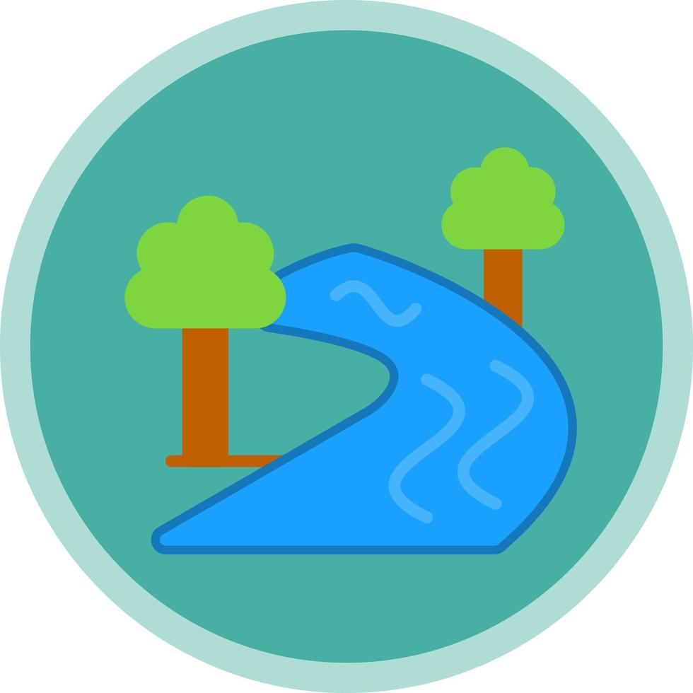 River Sign Vector Icon Design