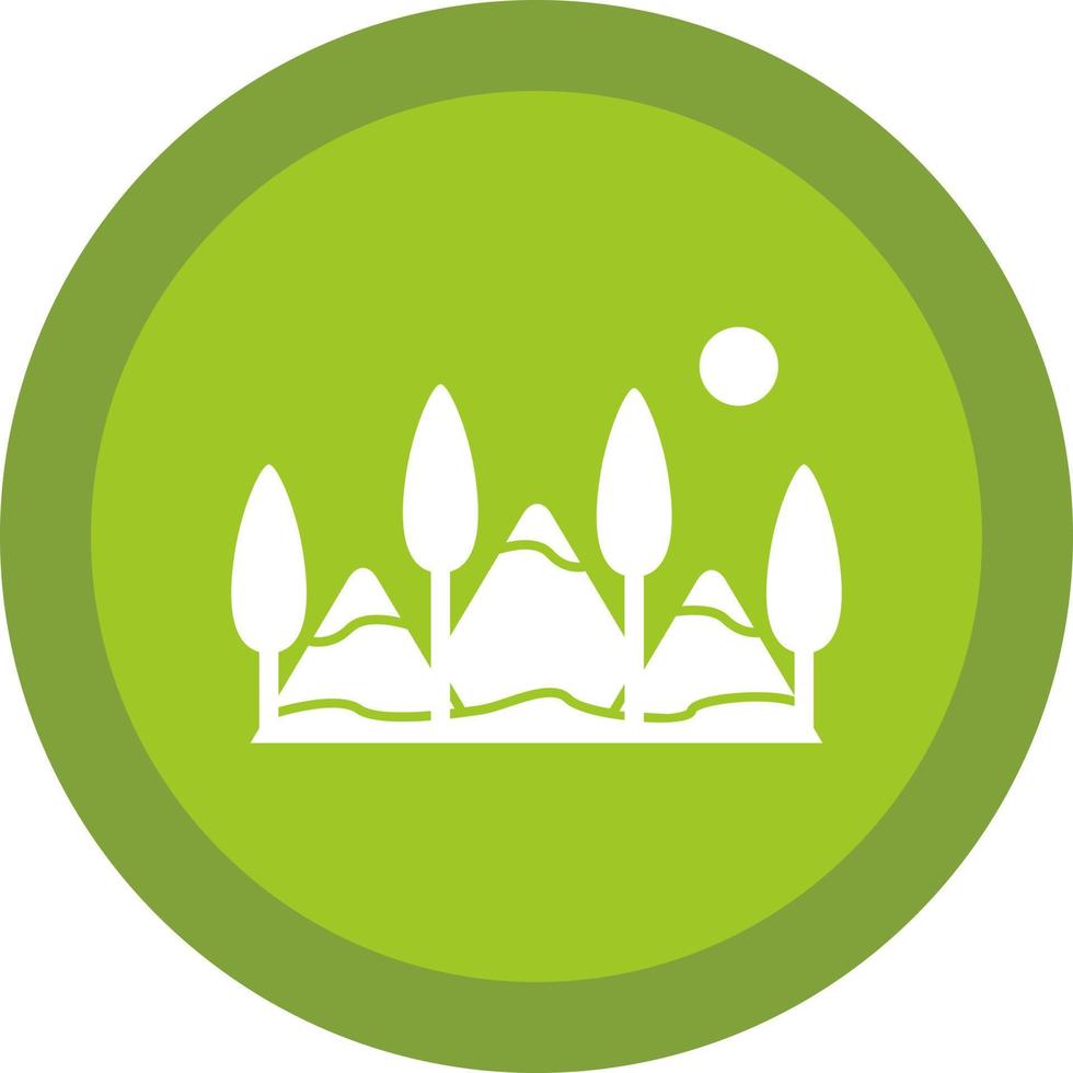 Hills Vector Icon Design