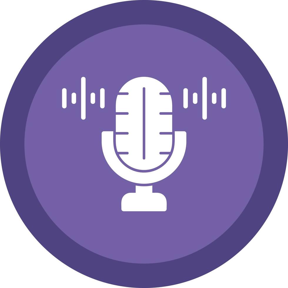 Voice Recorder Vector Icon Design