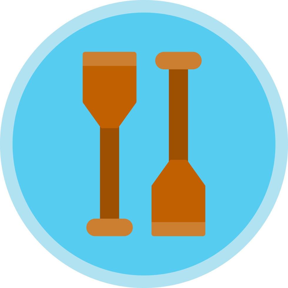 Oars Vector Icon Design