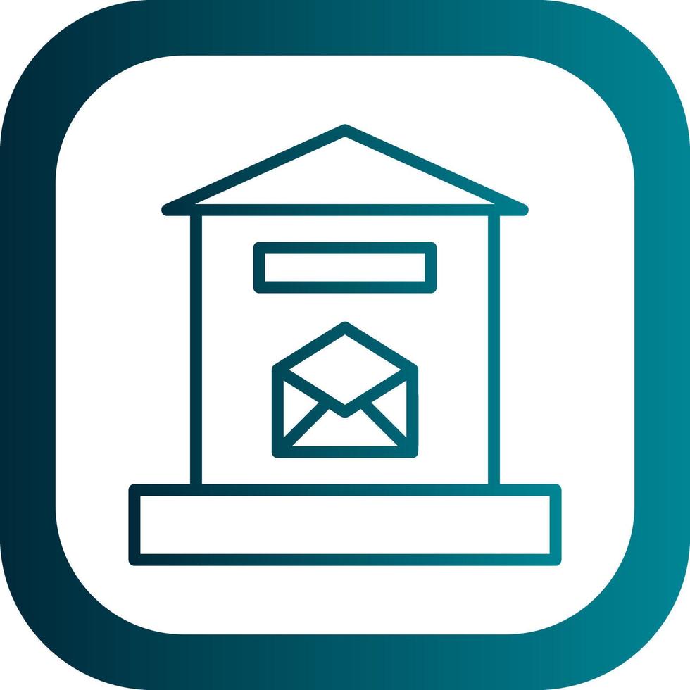 Letter Box Vector Icon Design