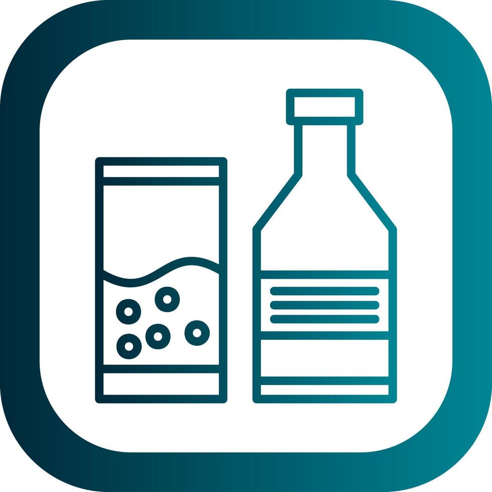 Alcoholic Drink Vector Icon Design