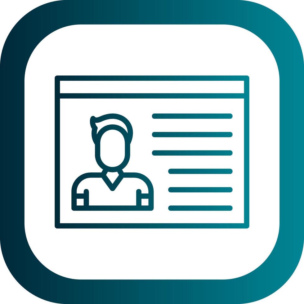 Identification Cards Vector Icon Design