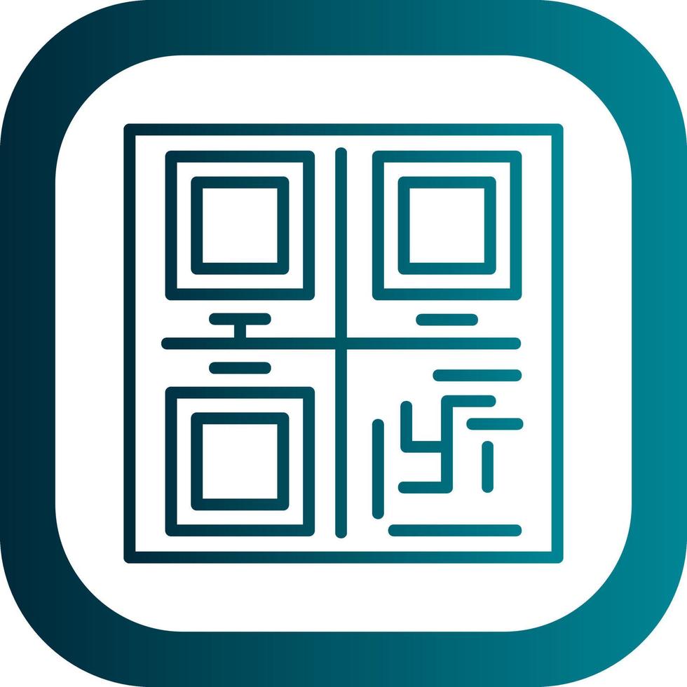Qr Code Vector Icon Design