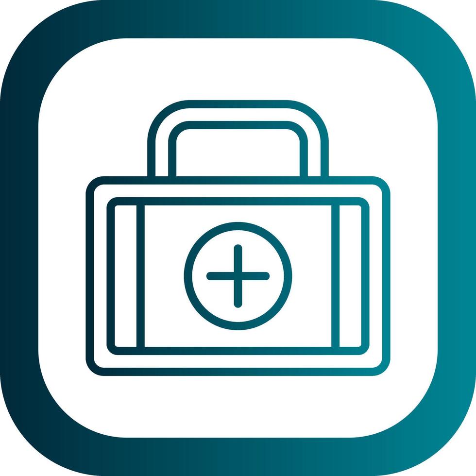 First Aid Kit Vector Icon Design