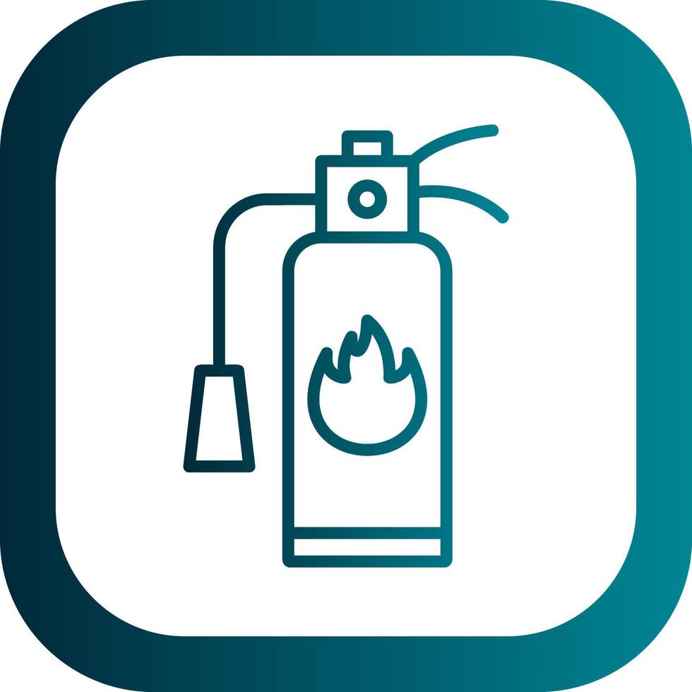 Fire Extinguisher Vector Icon Design