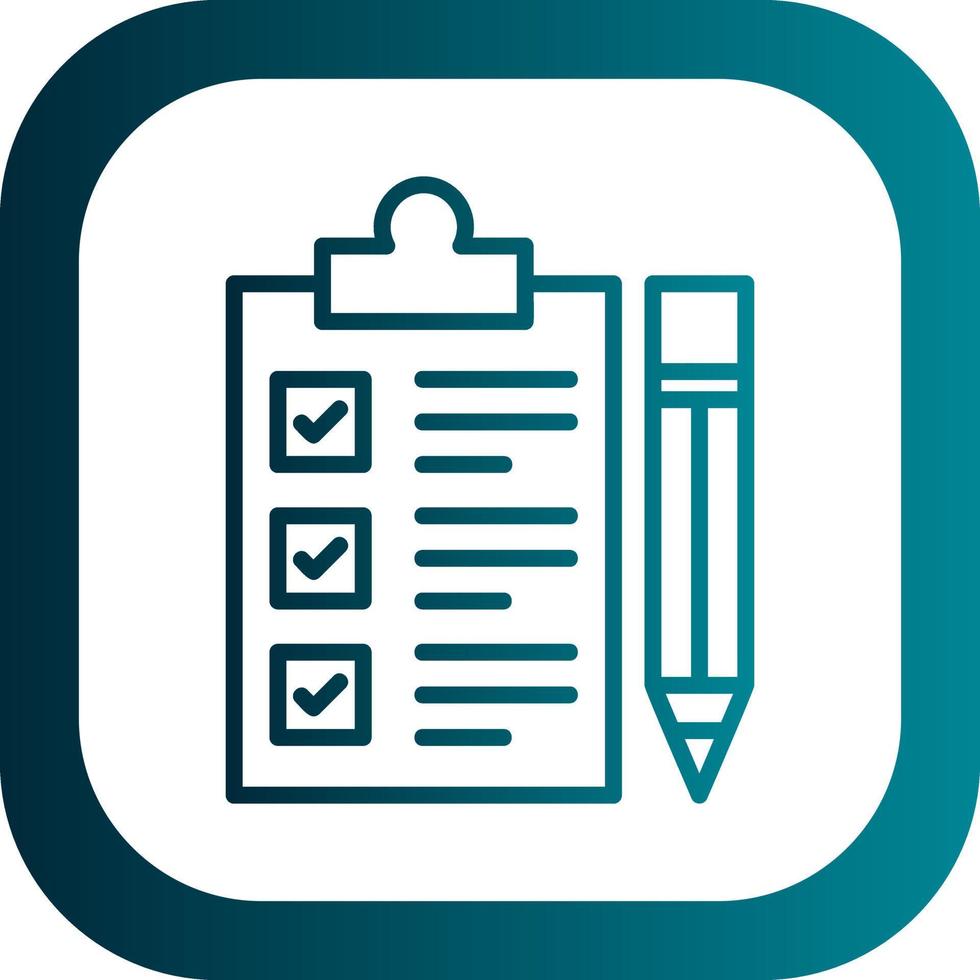 Checklist Vector Icon Design