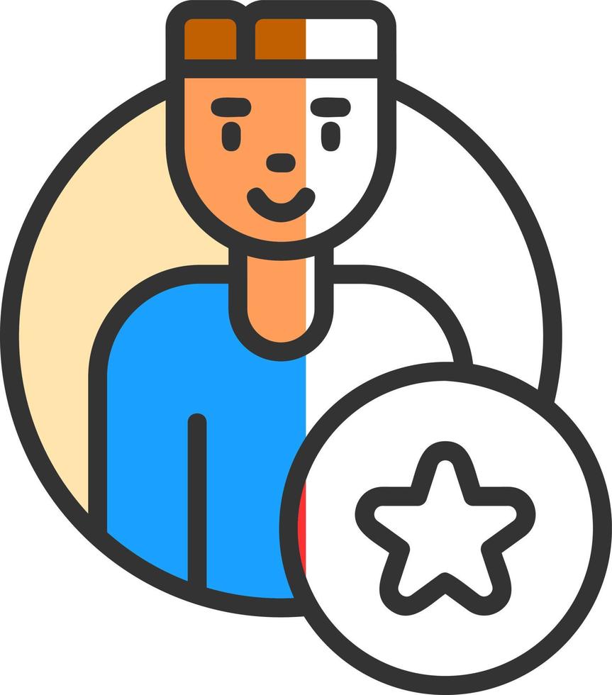 Employee Of The Year Vector Icon Design