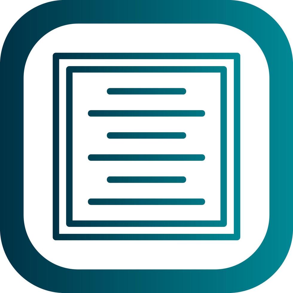 Center Alignment Vector Icon Design