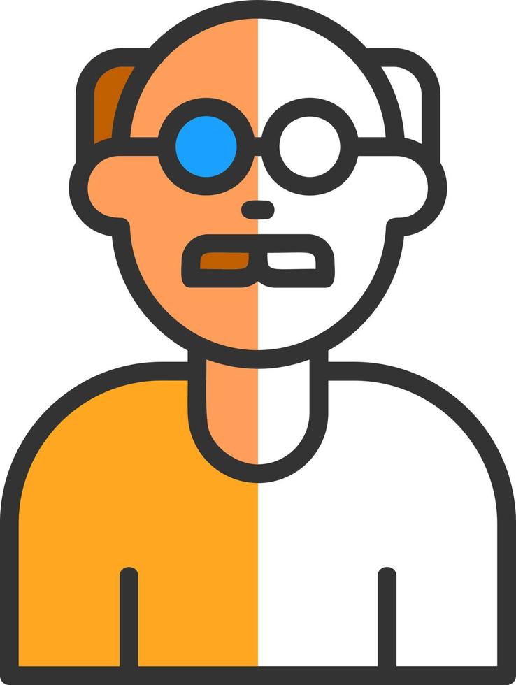 Old Man Vector Icon Design