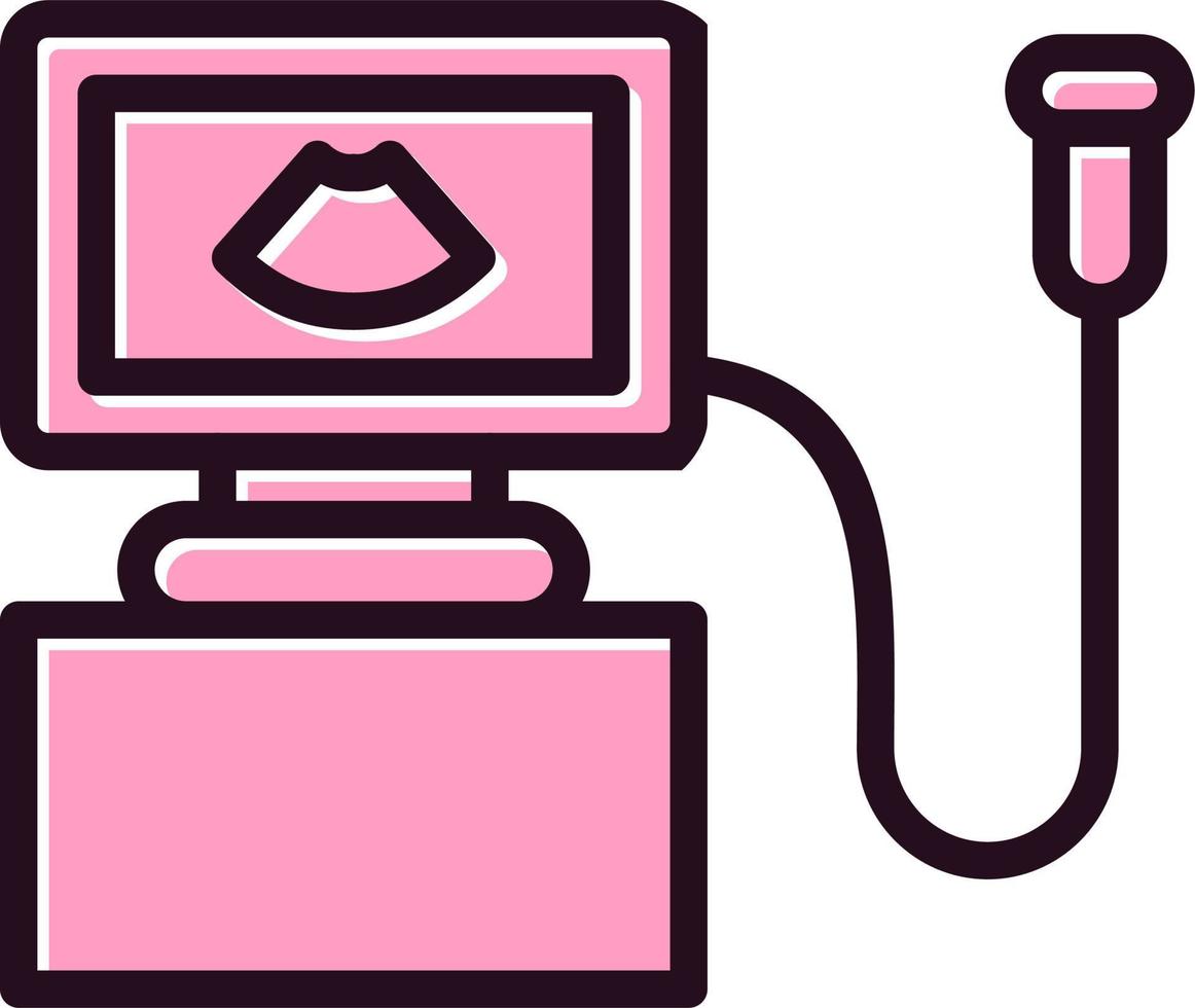 Ultrasound Machine Vector Icon