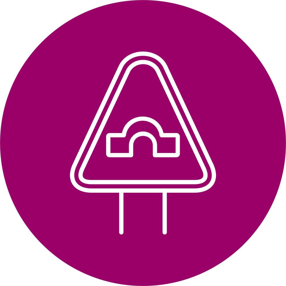 Bridge Road Vector Icon