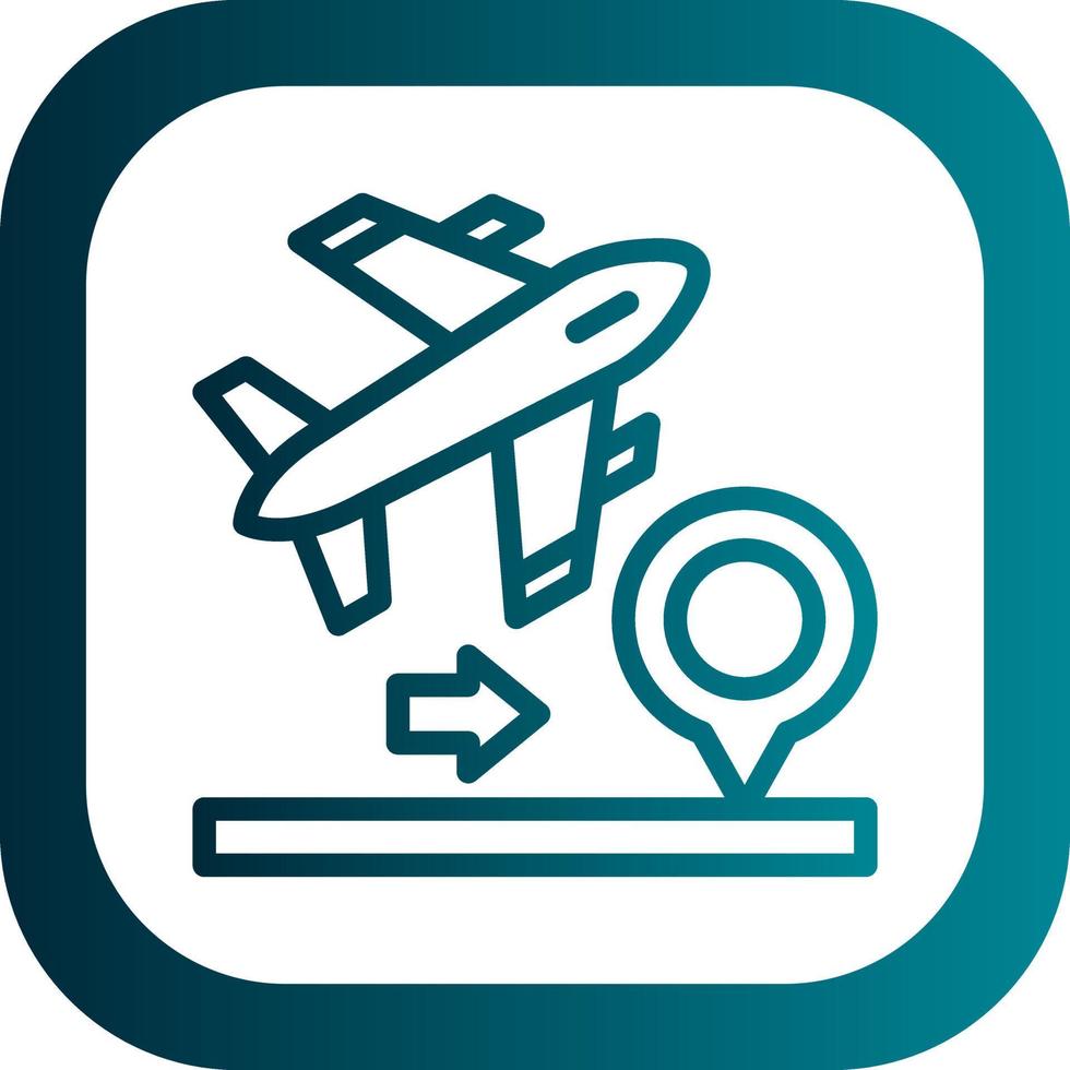Domestic FLights Vector Icon Design
