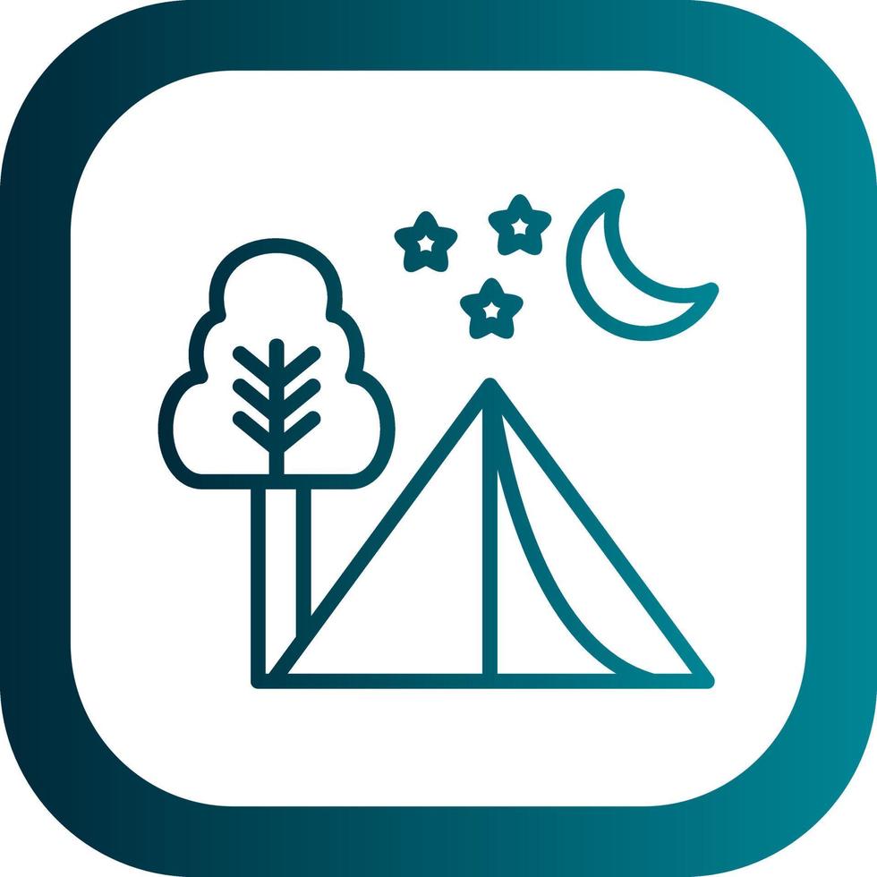 Camping Vector Icon Design