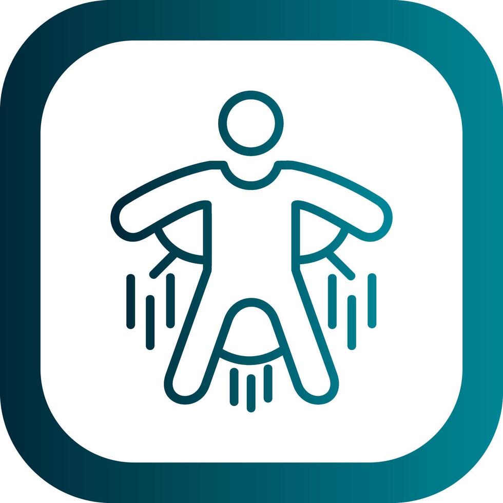 Base Jump Vector Icon Design