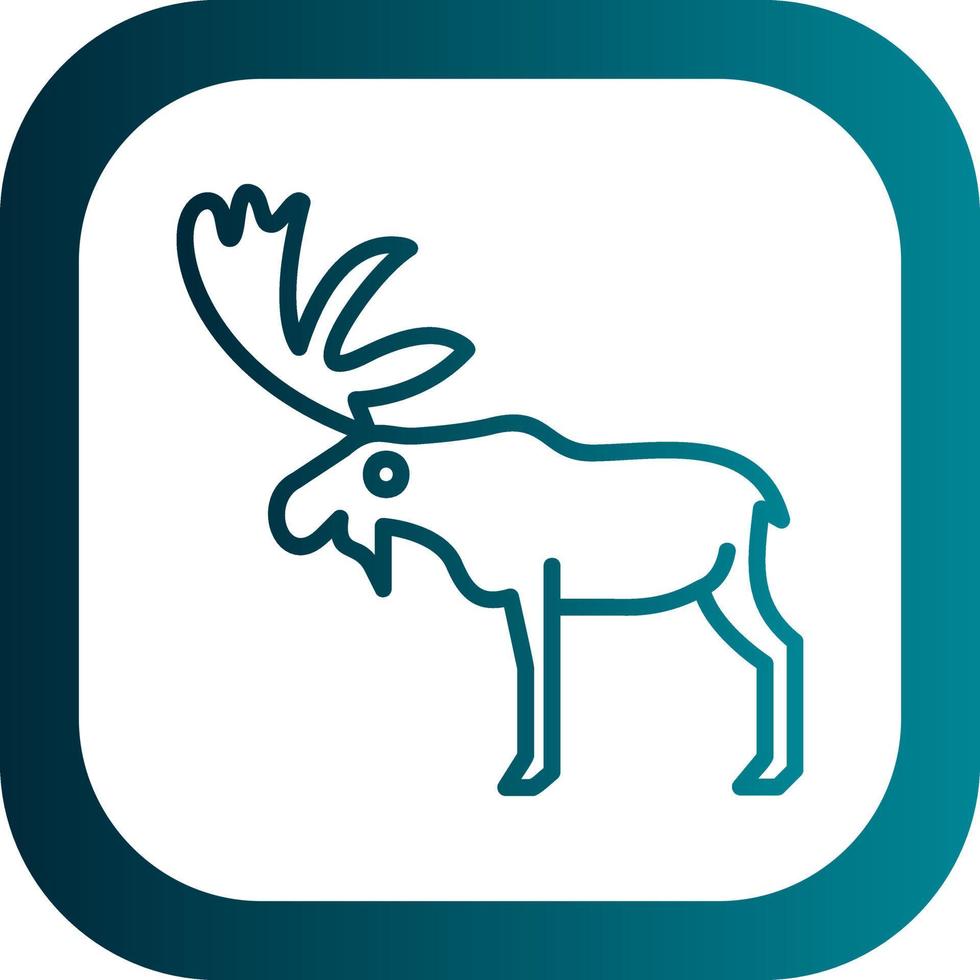 Moose Vector Icon Design