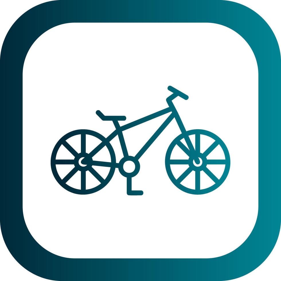 Mountain Bike Vector Icon Design