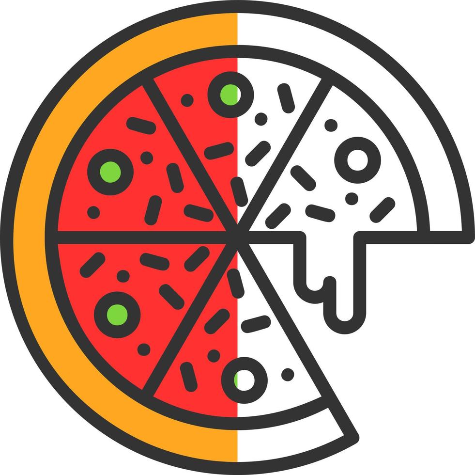 diseño de icono de vector de pizza