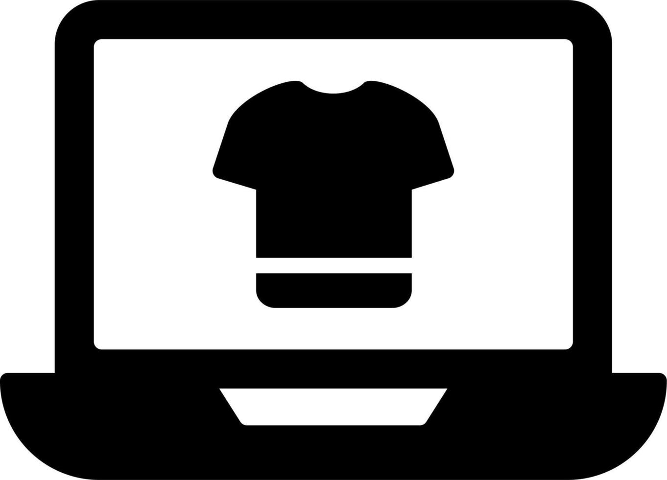 icono de vector de camiseta